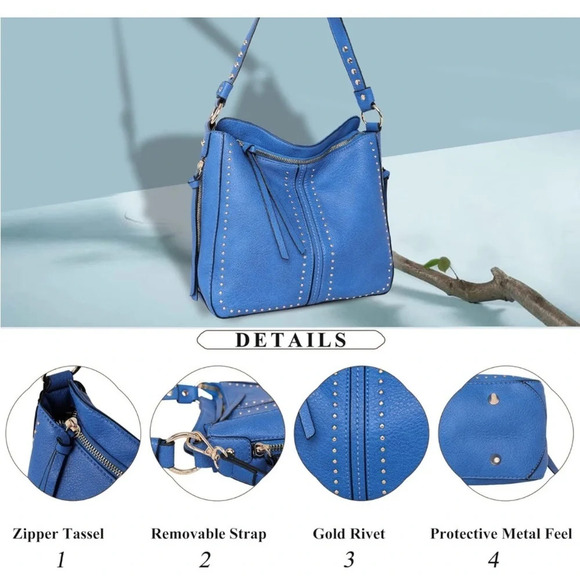 Montana West Hobo Bag with concealed carry pocket with matching wallet/crossbody - Picture 4 of 12